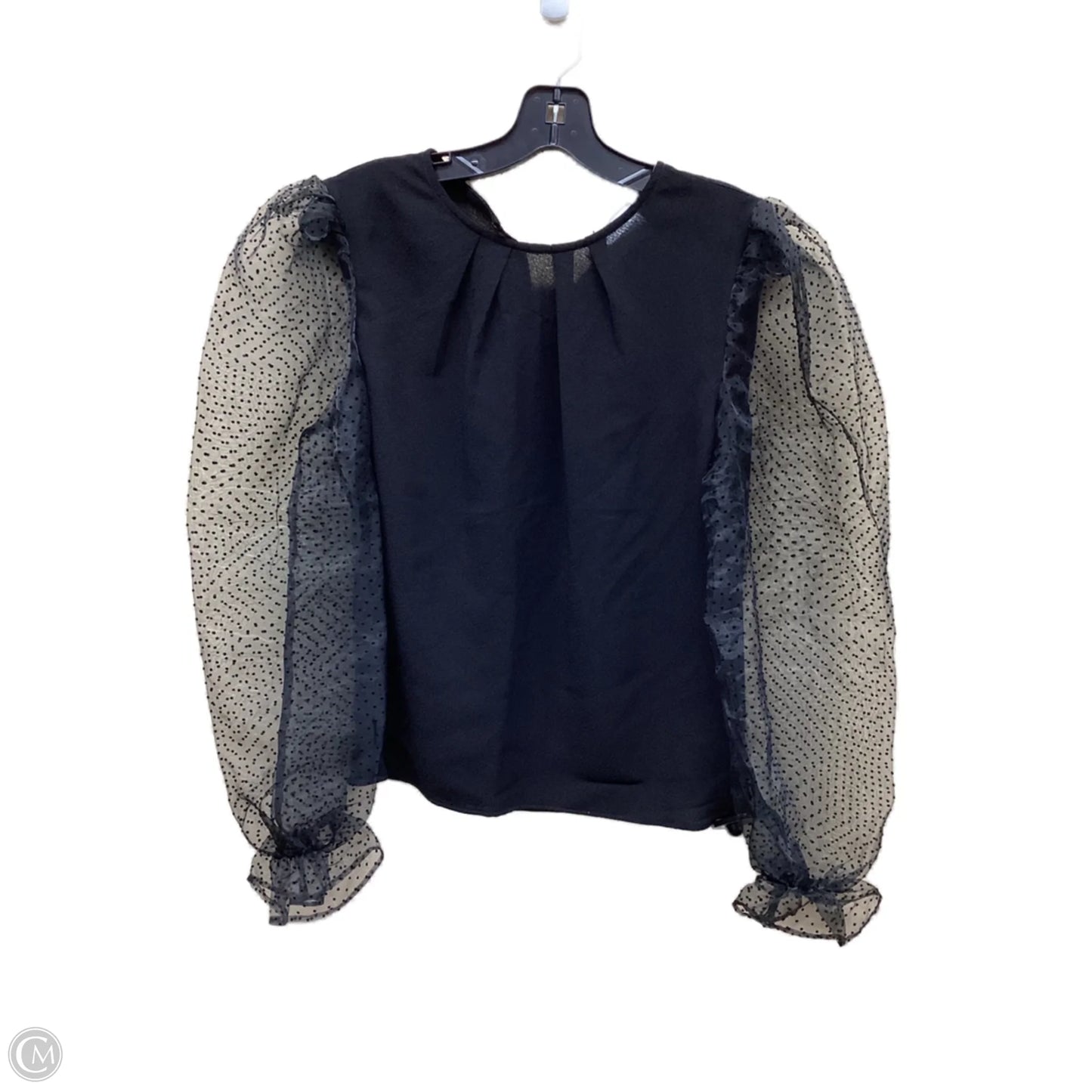 Top Long Sleeve By Express In Black, Size: S