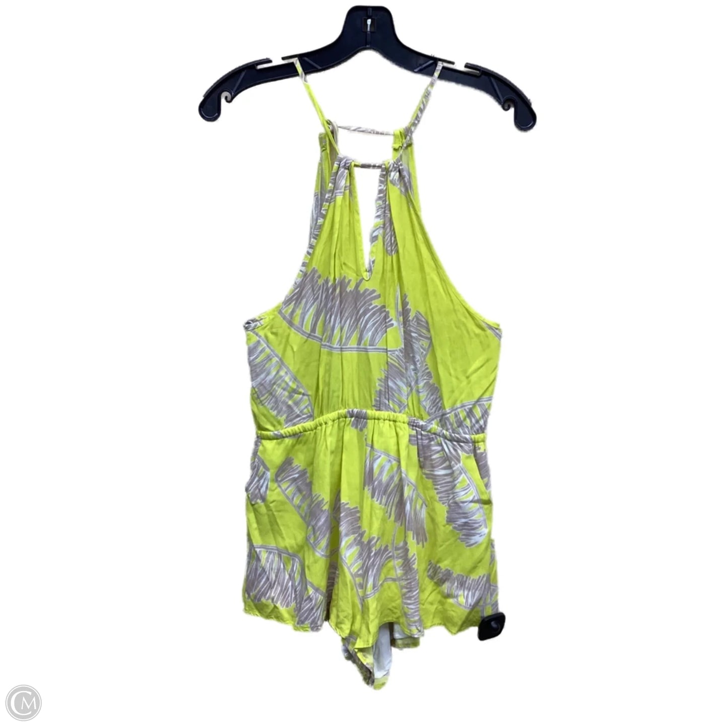 Romper By Clothes Mentor In Tan & Yellow, Size: L