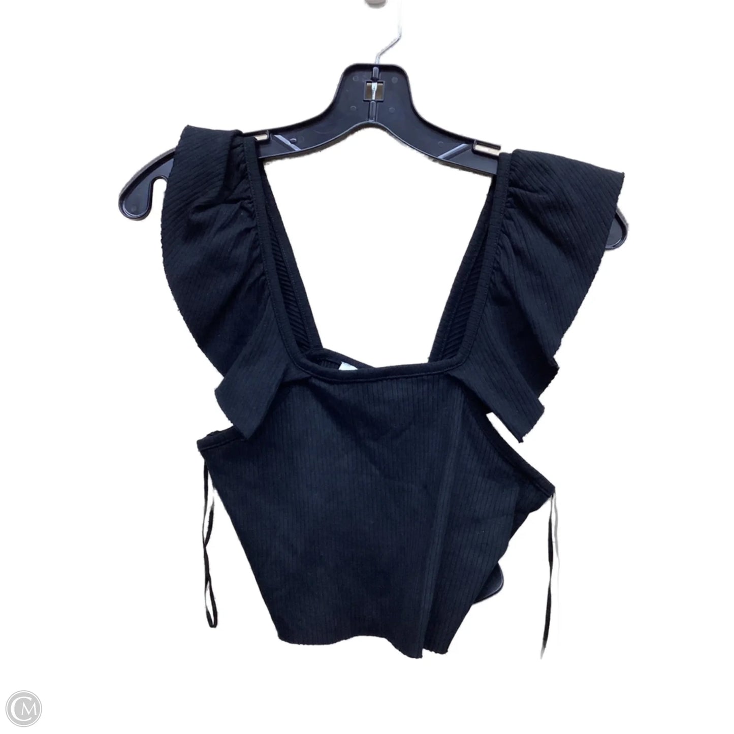 Top Sleeveless By Zara In Black, Size: M