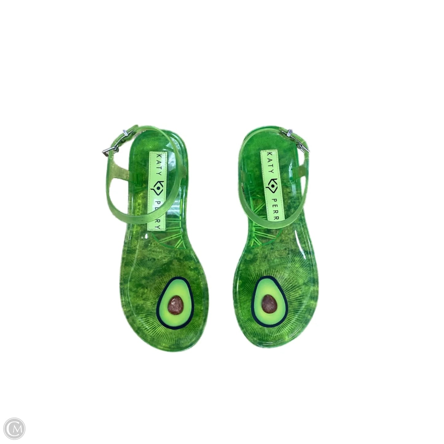 Sandals Flats By Clothes Mentor In Green, Size: 6