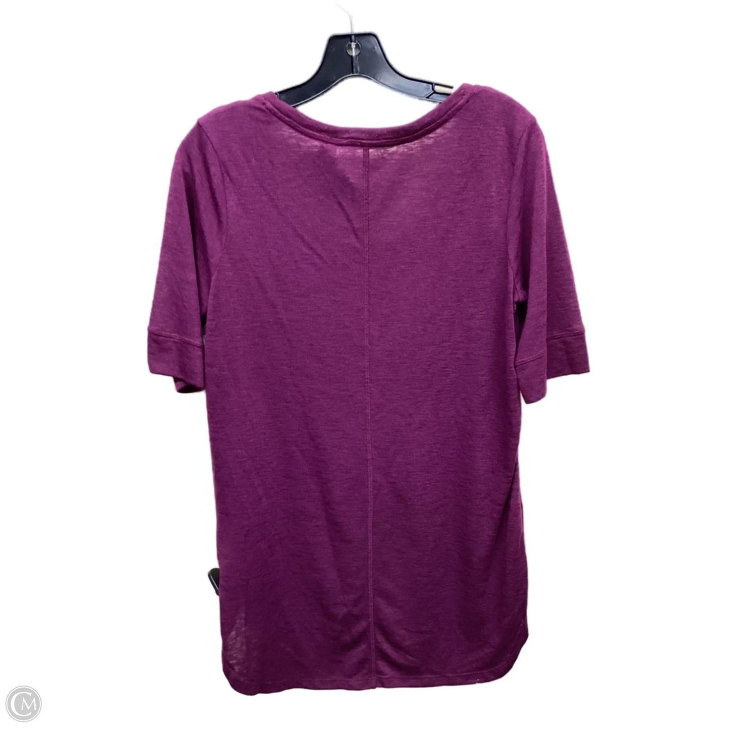 Top Short Sleeve By Athleta In Purple, Size: M