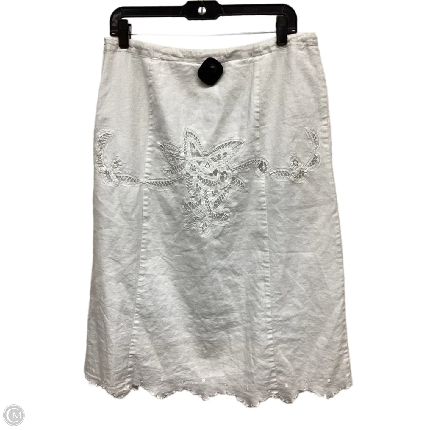 Skirt Maxi By Clothes Mentor In White, Size: 10