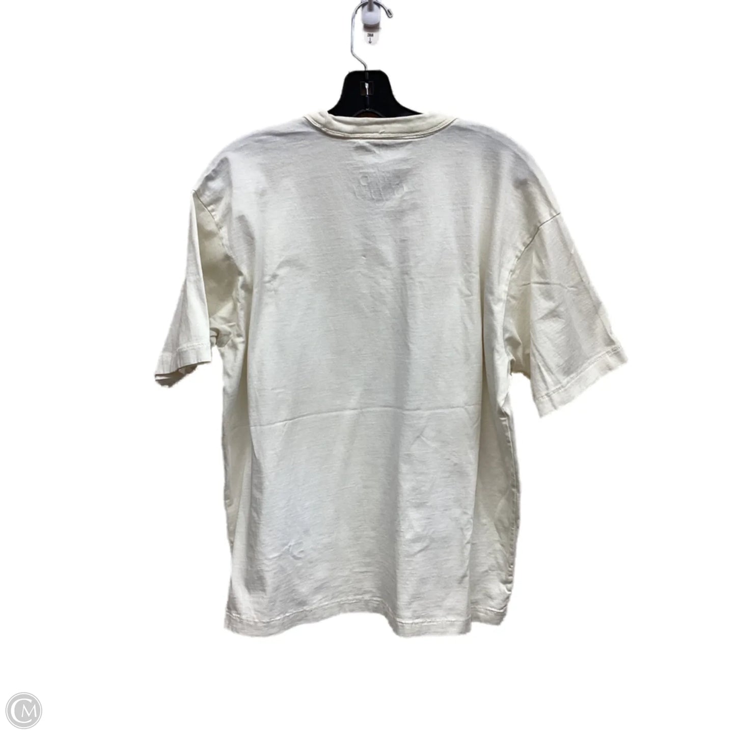 Top Short Sleeve By Bp In Cream, Size: M