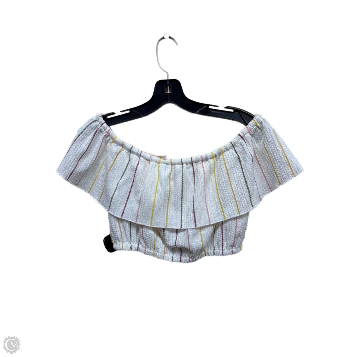 Top Short Sleeve By Bcbgeneration In Striped Pattern, Size: Xs