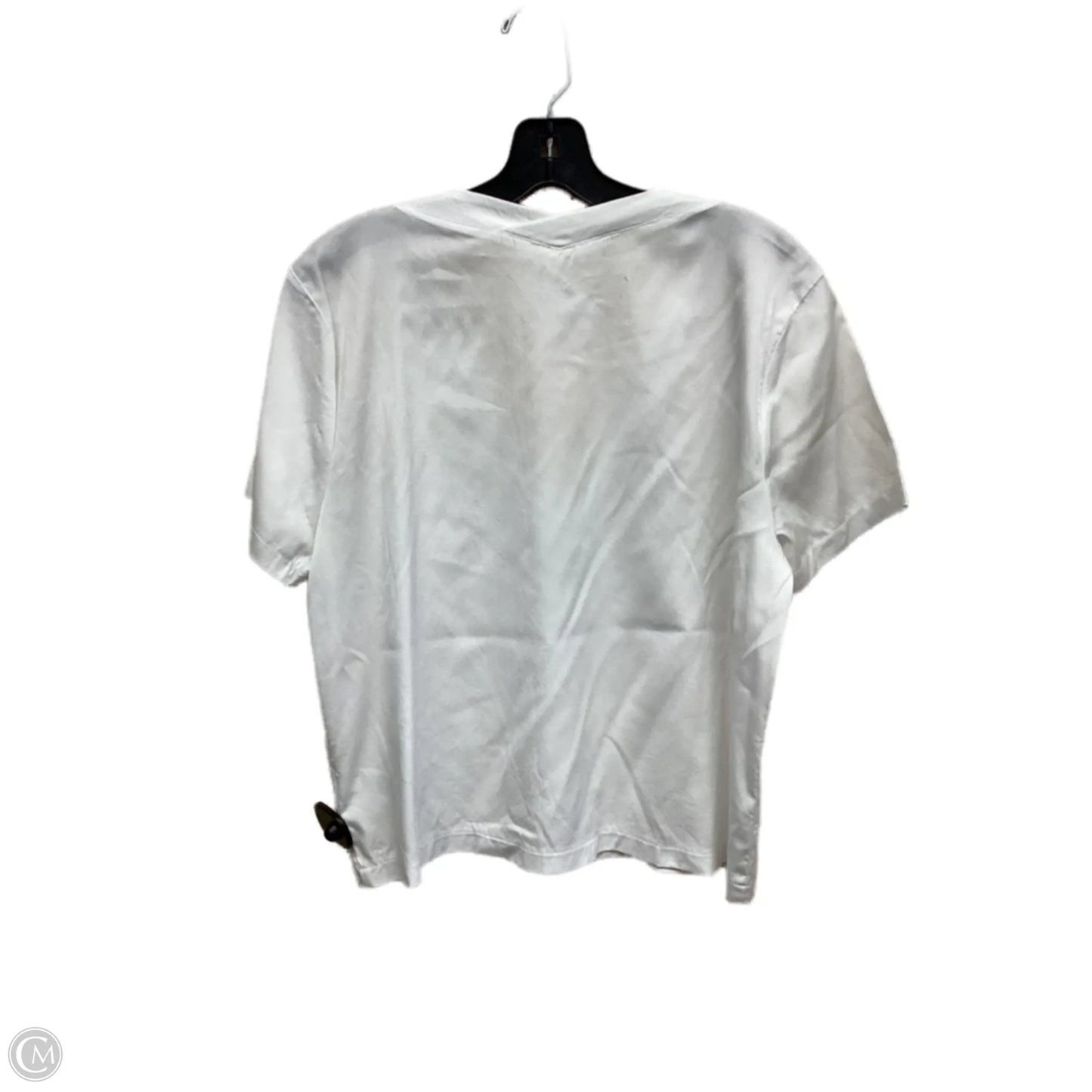 Top Short Sleeve By Clothes Mentor In White, Size: L