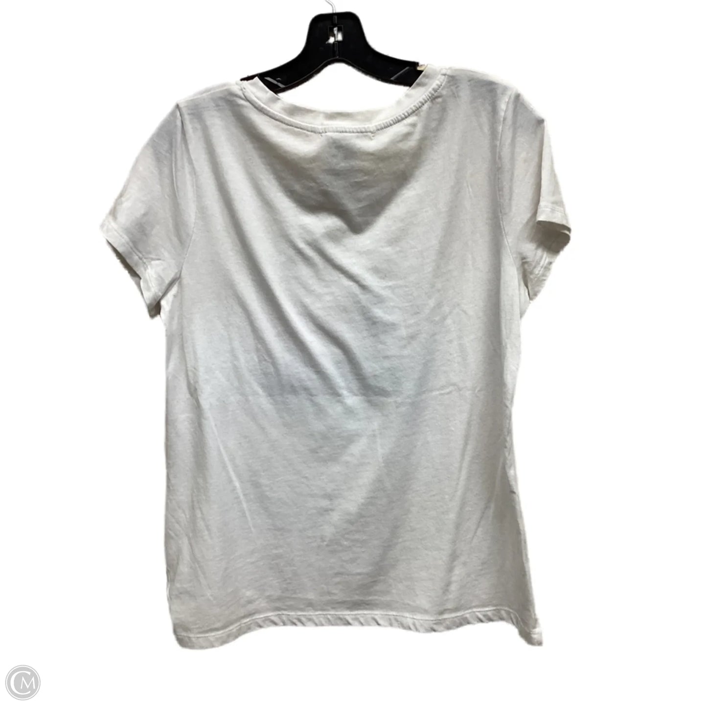 Top Short Sleeve By C And C In White, Size: L