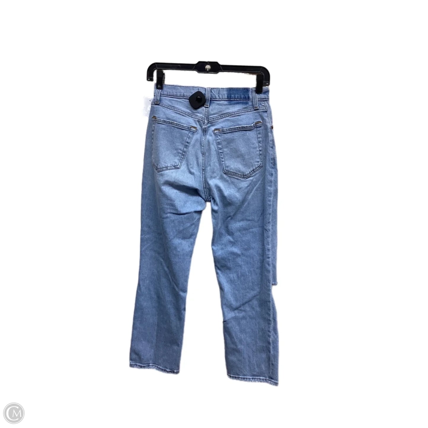 Jeans Straight By Abercrombie And Fitch In Blue Denim, Size: 2