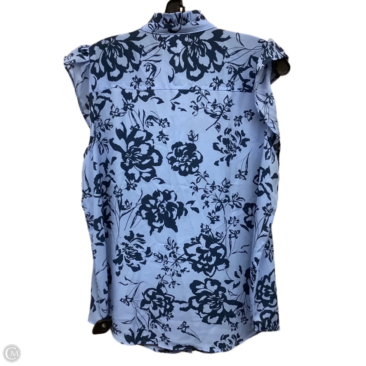 Top Sleeveless By Ann Taylor In Blue, Size: L