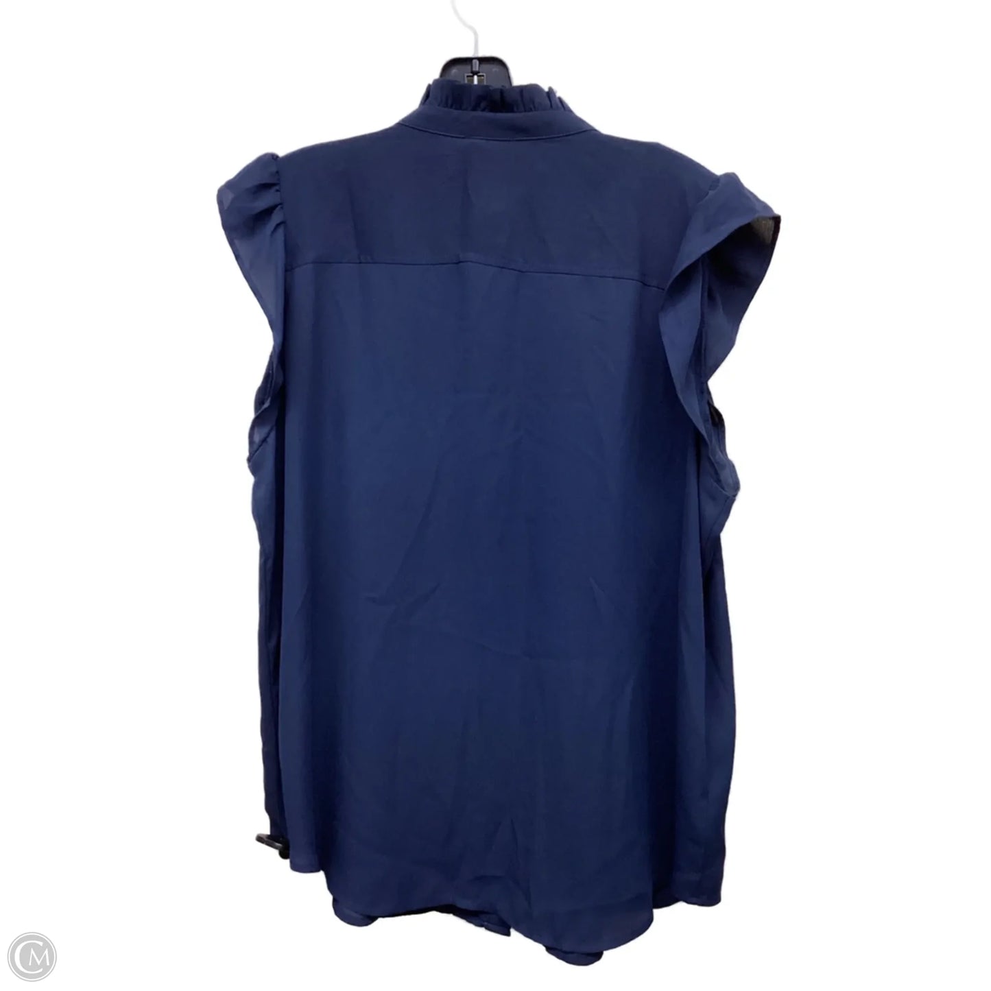 Top Sleeveless By Ann Taylor In Navy, Size: L