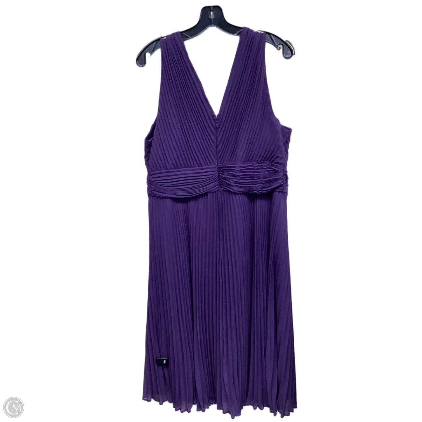 Dress Casual Midi By Banana Republic In Purple, Size: 16