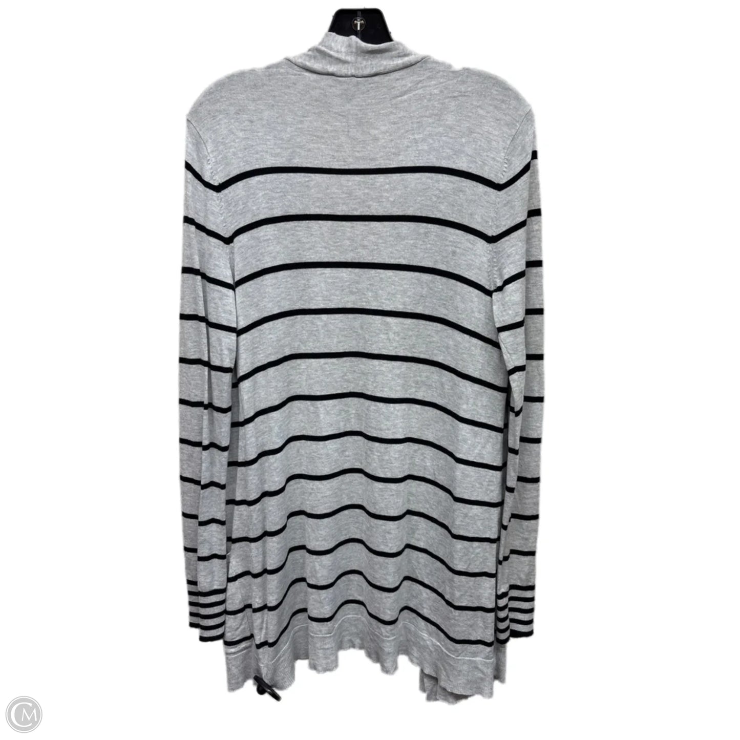 Cardigan By Express In Striped Pattern, Size: M