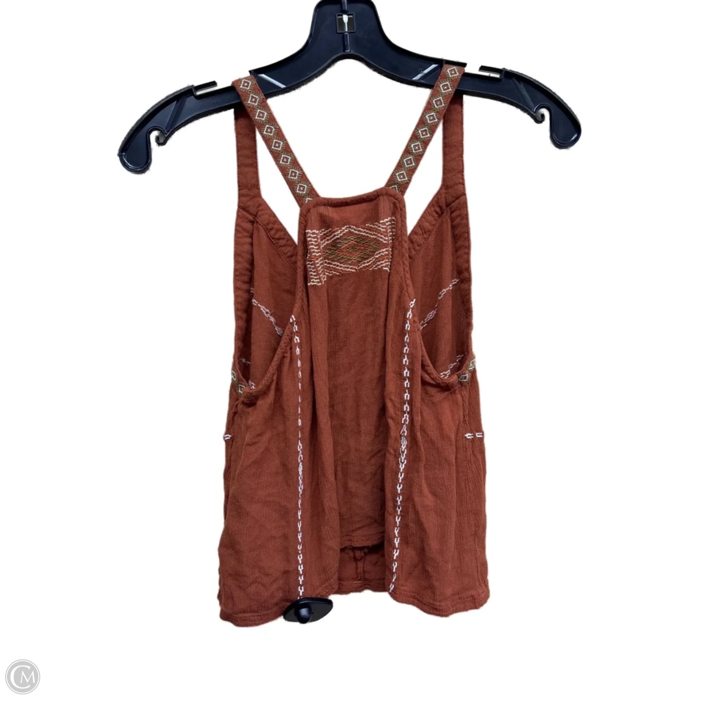 Top Sleeveless By Clothes Mentor In Bronze, Size: S