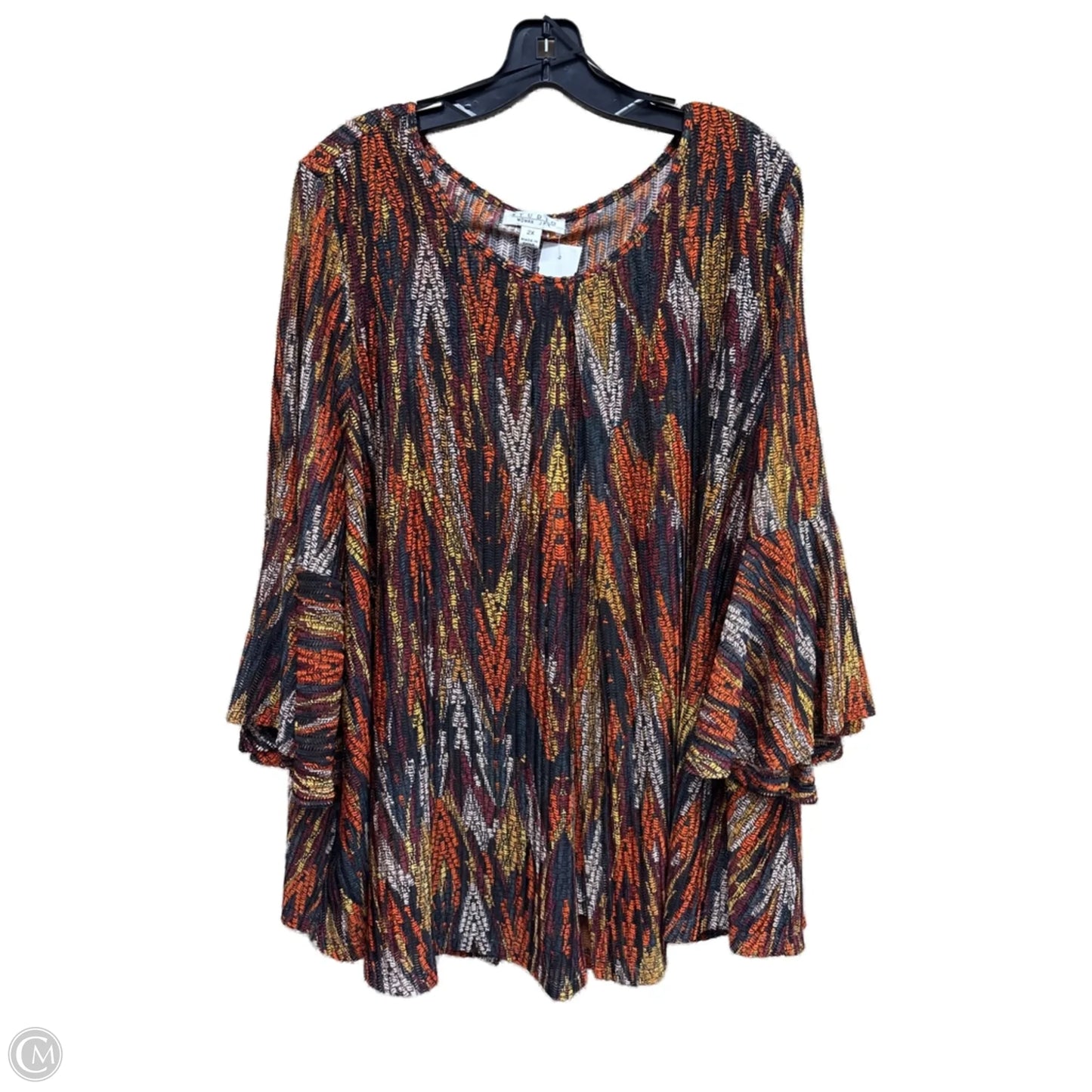 Top Long Sleeve By Studio In Multi-colored, Size: 2x