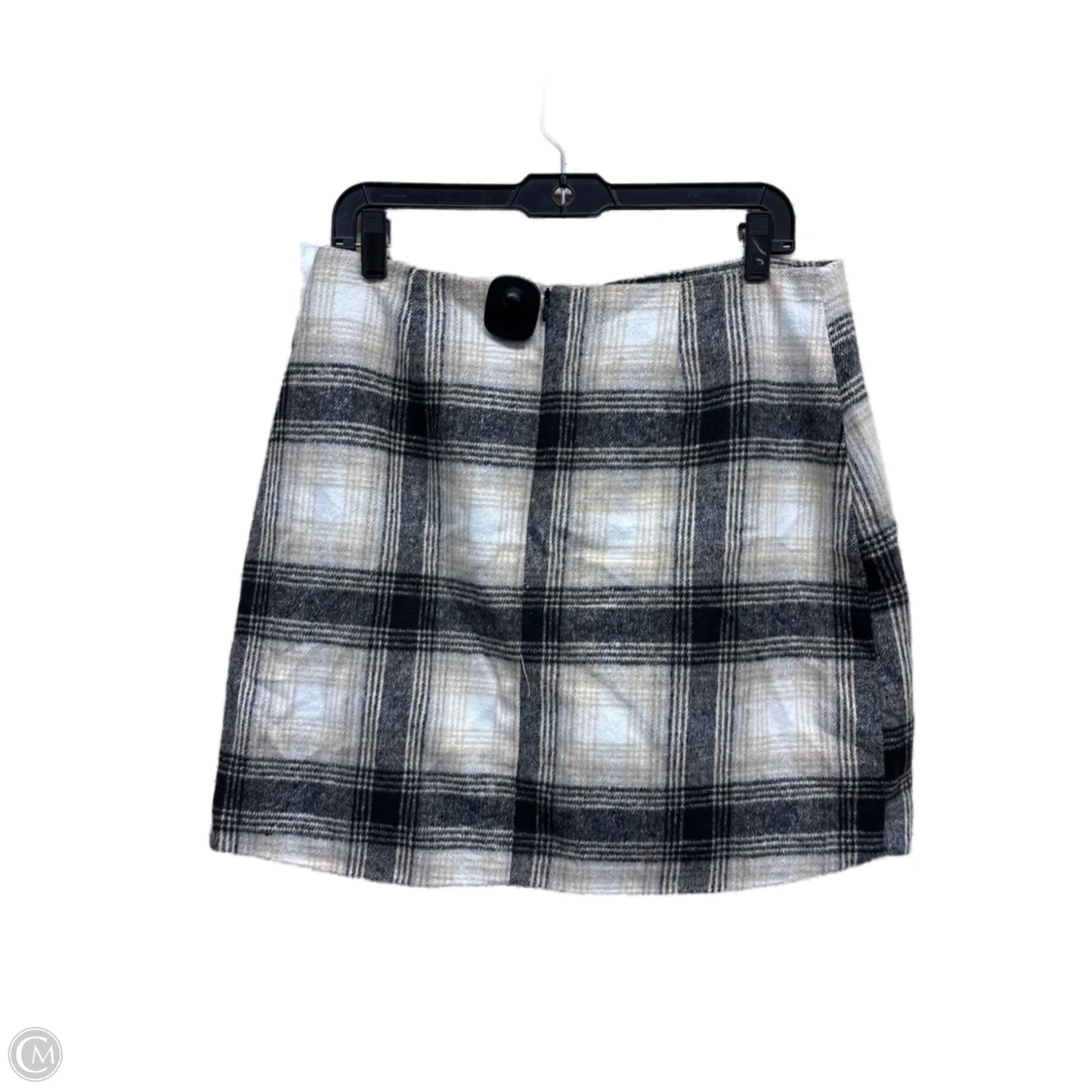 Skirt Mini & Short By Earthbound In Plaid Pattern, Size: L