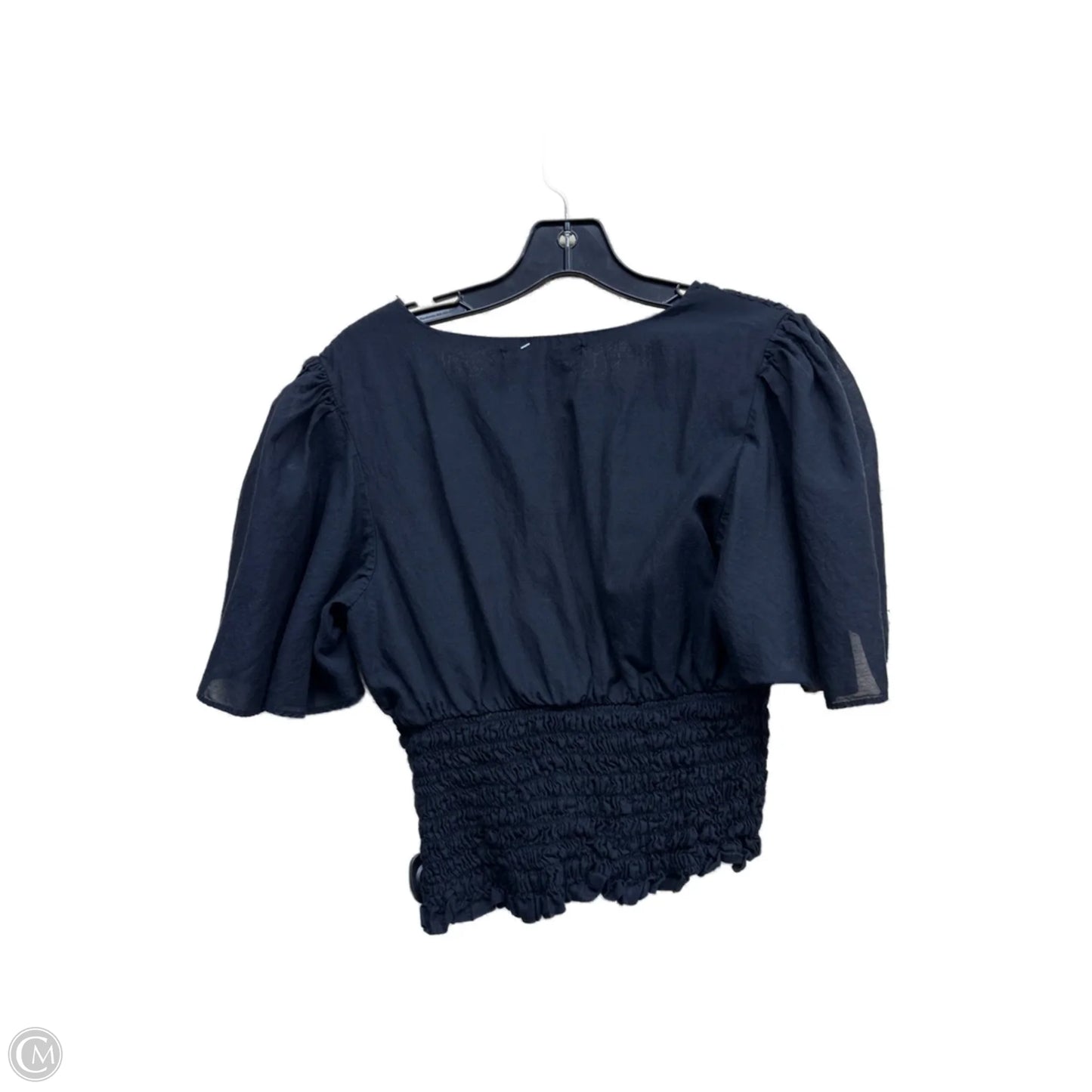 Top Short Sleeve By Abercrombie And Fitch In Black, Size: M