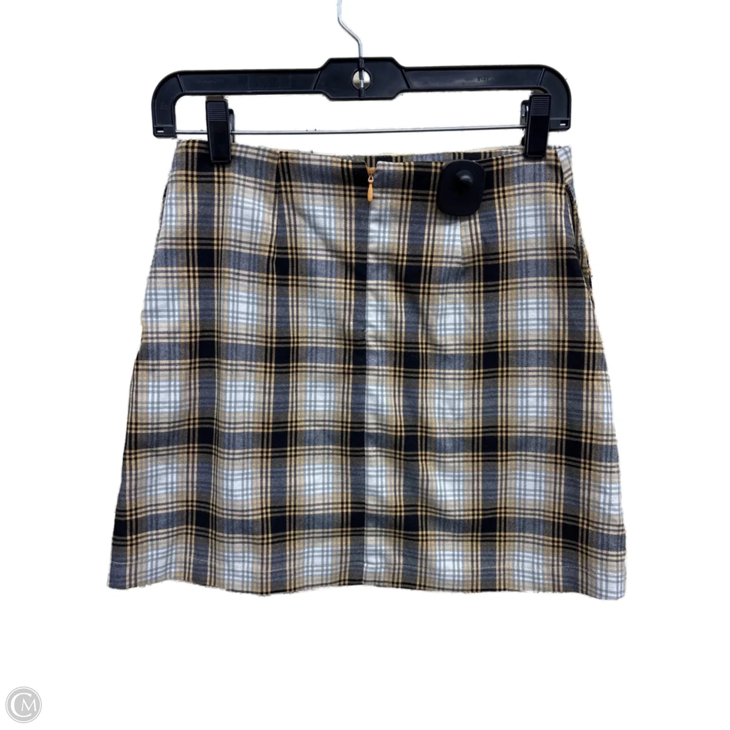 Skirt Mini & Short By Urban Outfitters In Plaid Pattern, Size: S