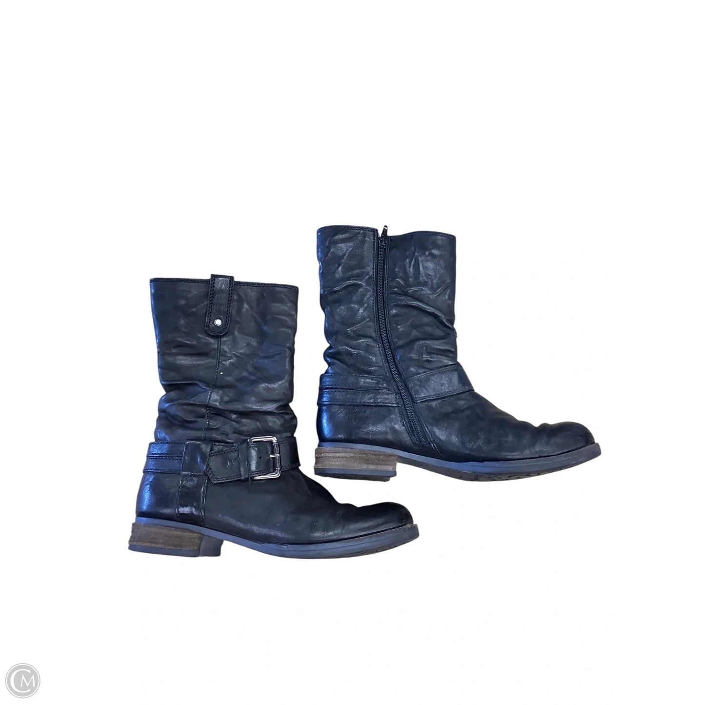 Boots Mid-calf Flats By Josef Seibel In Black