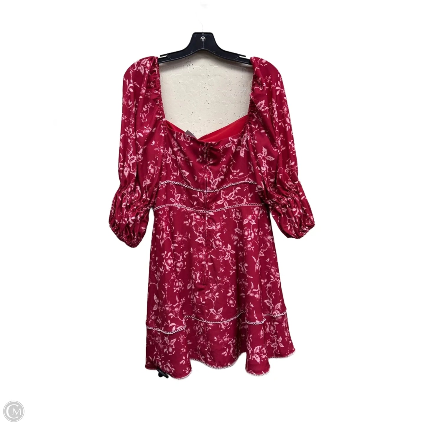 Dress Casual Midi By Clothes Mentor In Red, Size: L