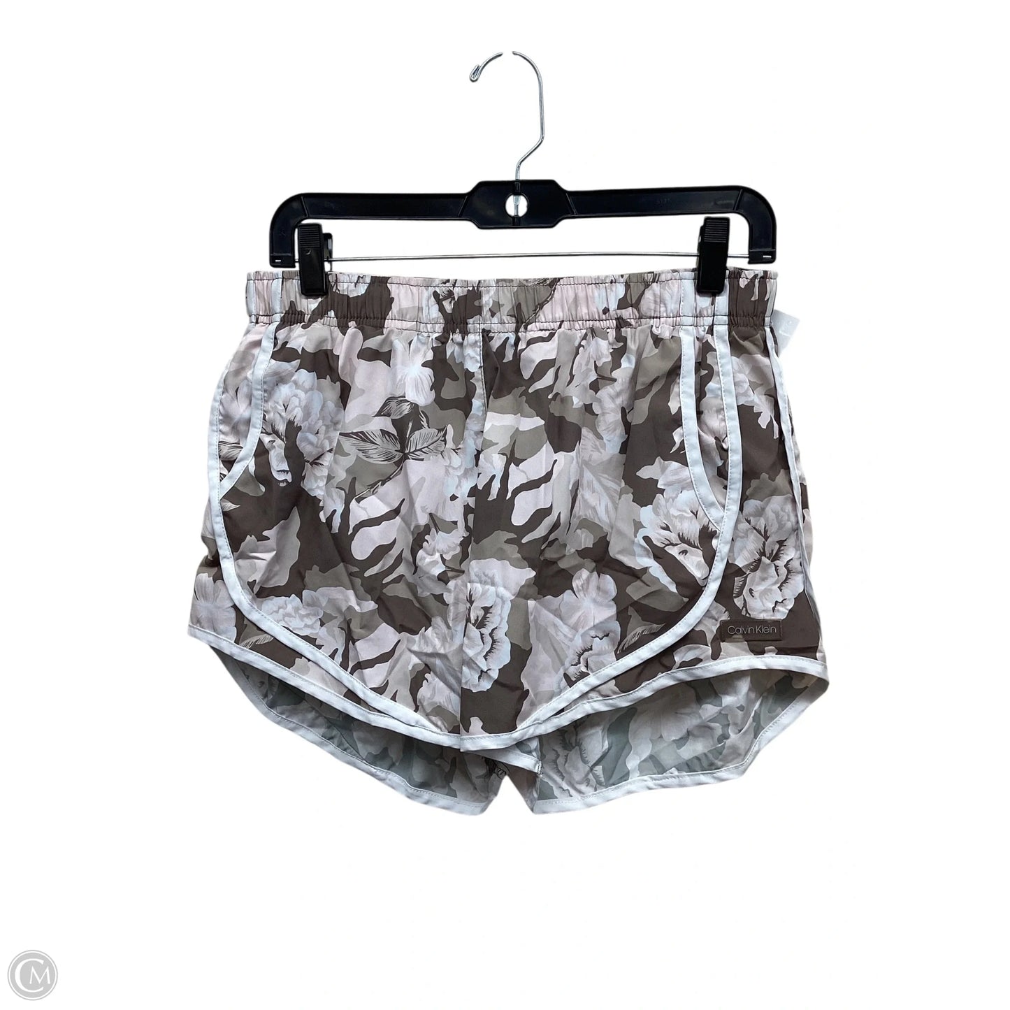 Athletic Shorts By Calvin Klein In Floral Print, Size: M