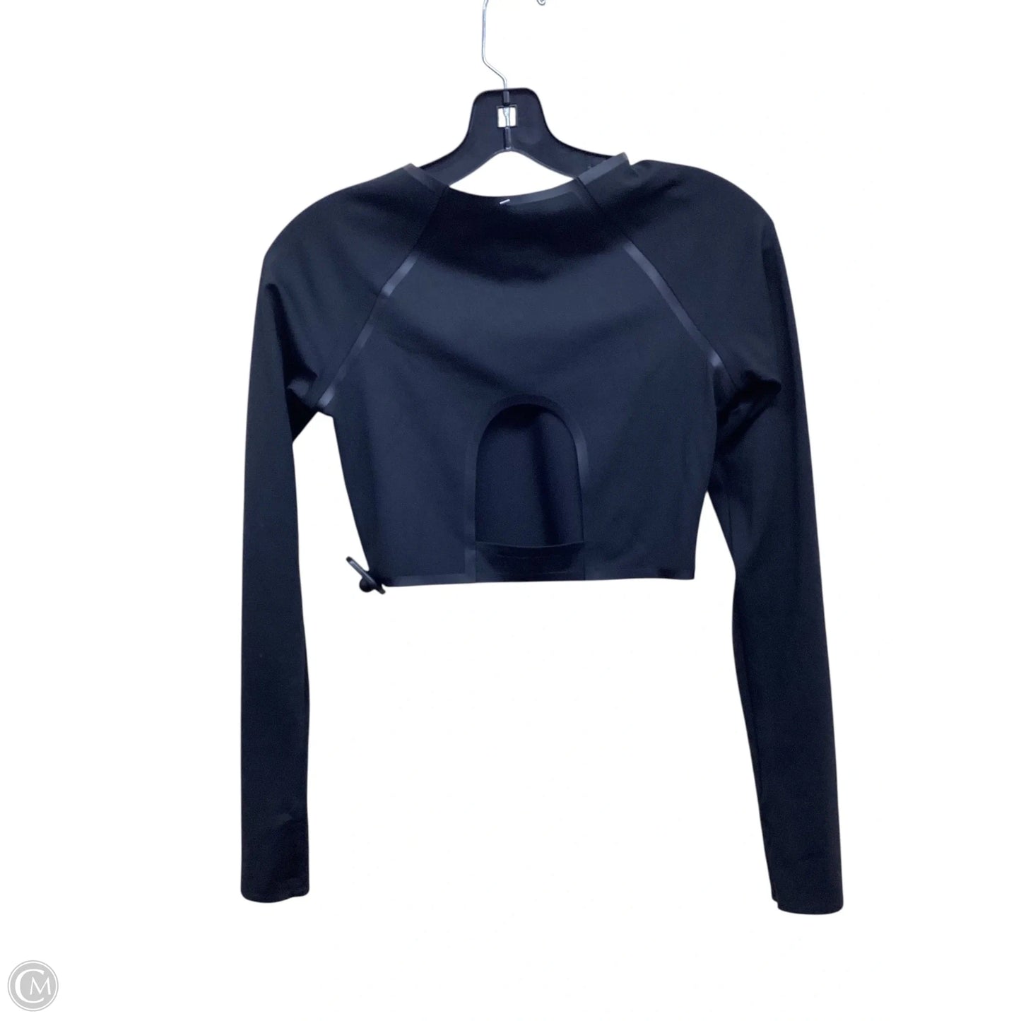 Athletic Top Long Sleeve Crewneck By Pink In Black, Size: S