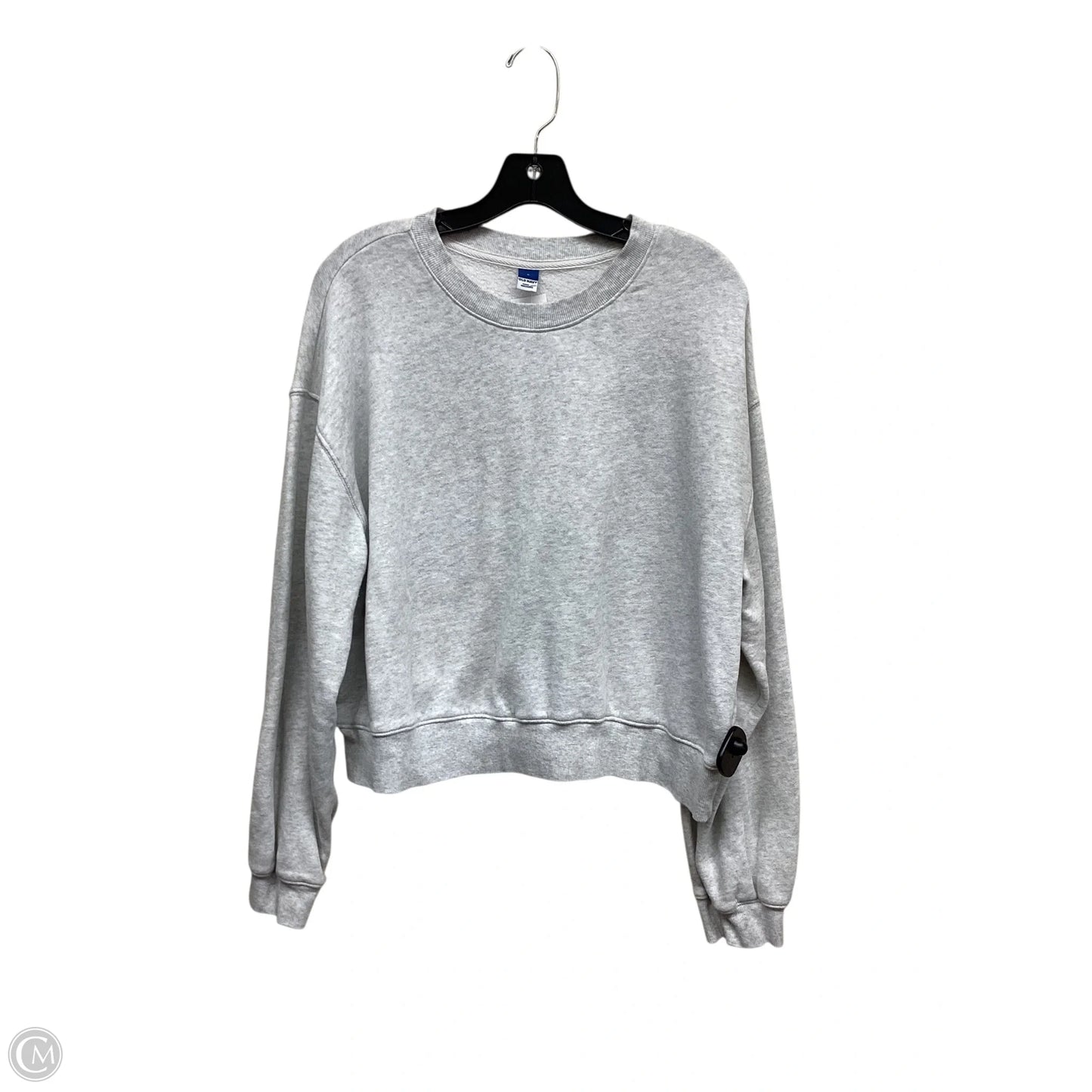 Sweatshirt Crewneck By Old Navy In Grey, Size: L