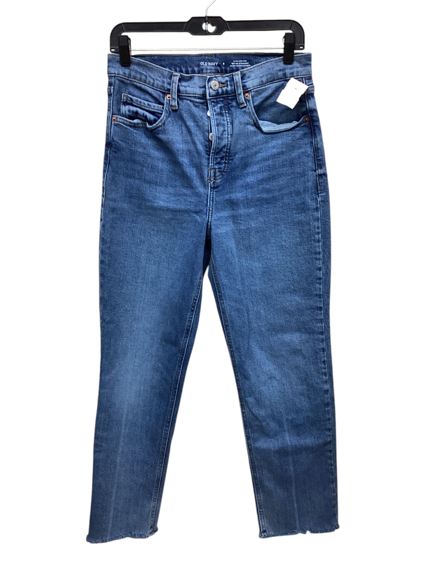 Jeans Straight By Old Navy In Blue Denim, Size: 6