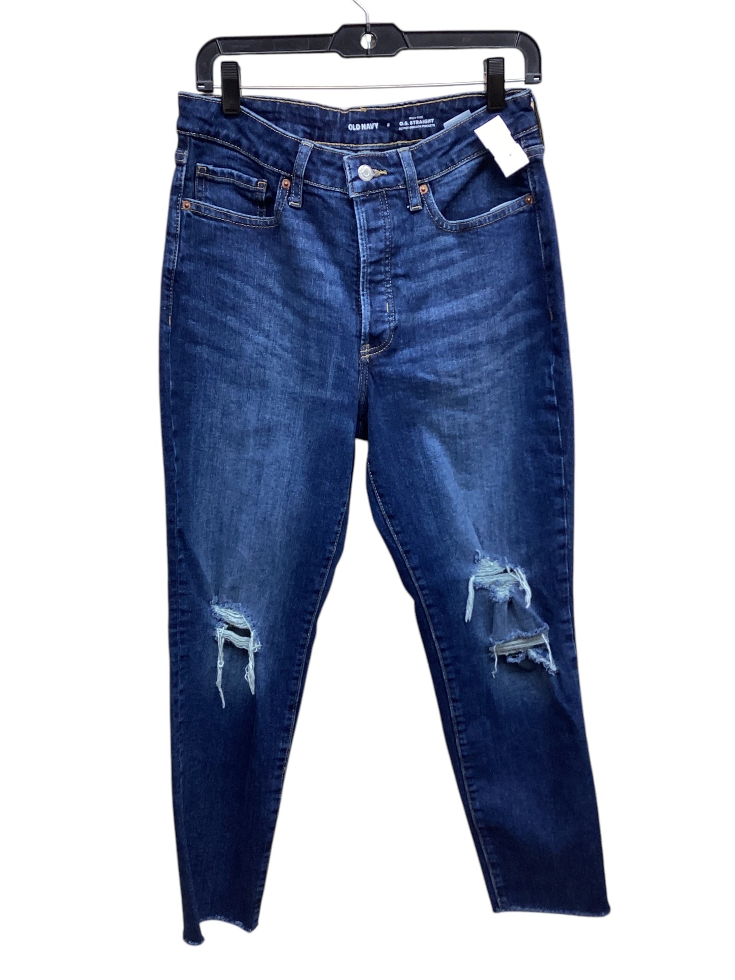 Jeans Straight By Old Navy In Blue Denim, Size: 8