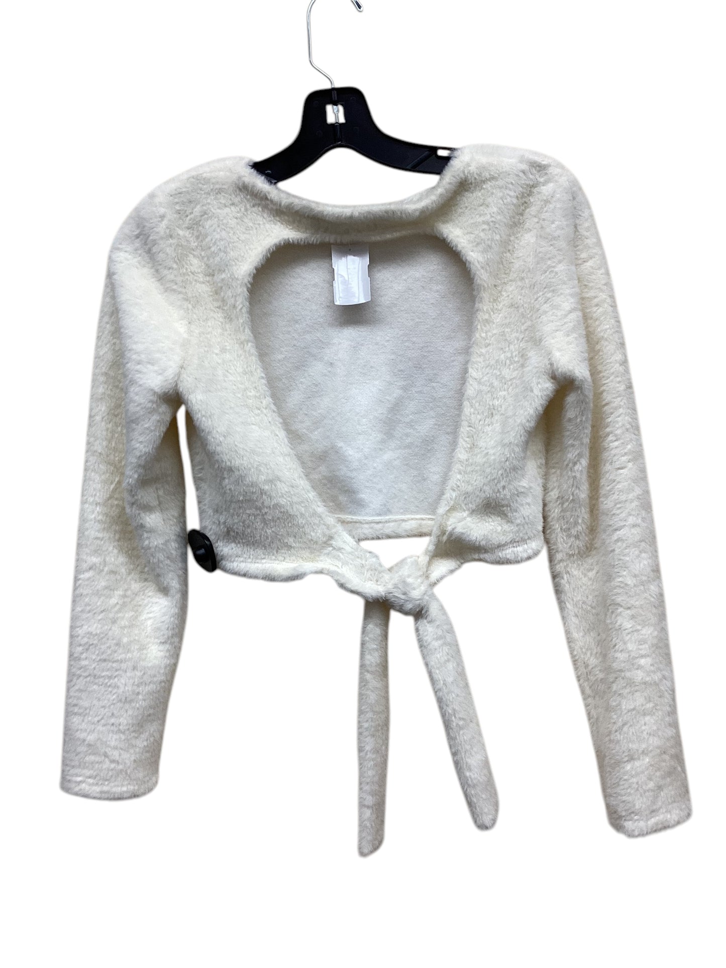 Top Long Sleeve By Zara In White, Size: M