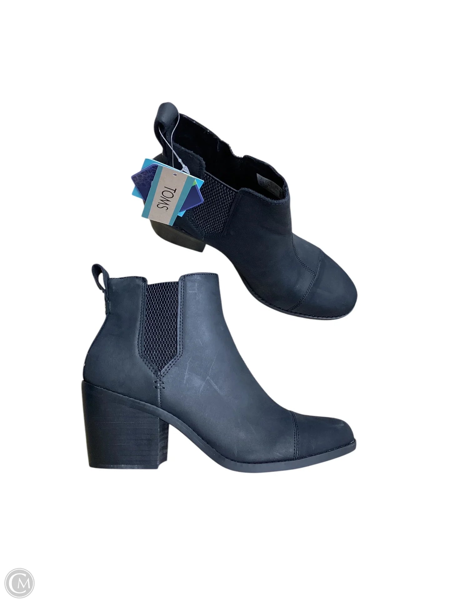 Boots Ankle Heels By Toms In Black, Size: 8.5