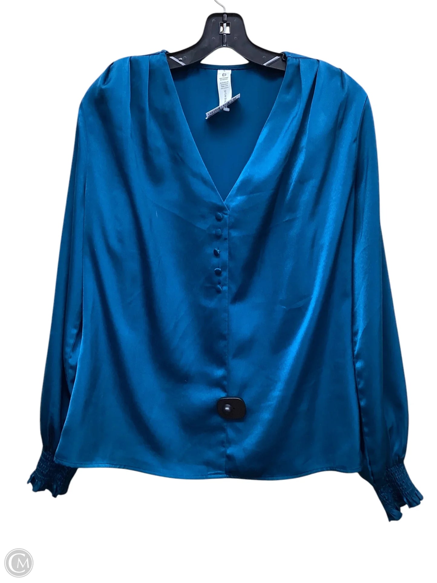 Top Long Sleeve By Clothes Mentor In Blue, Size: L