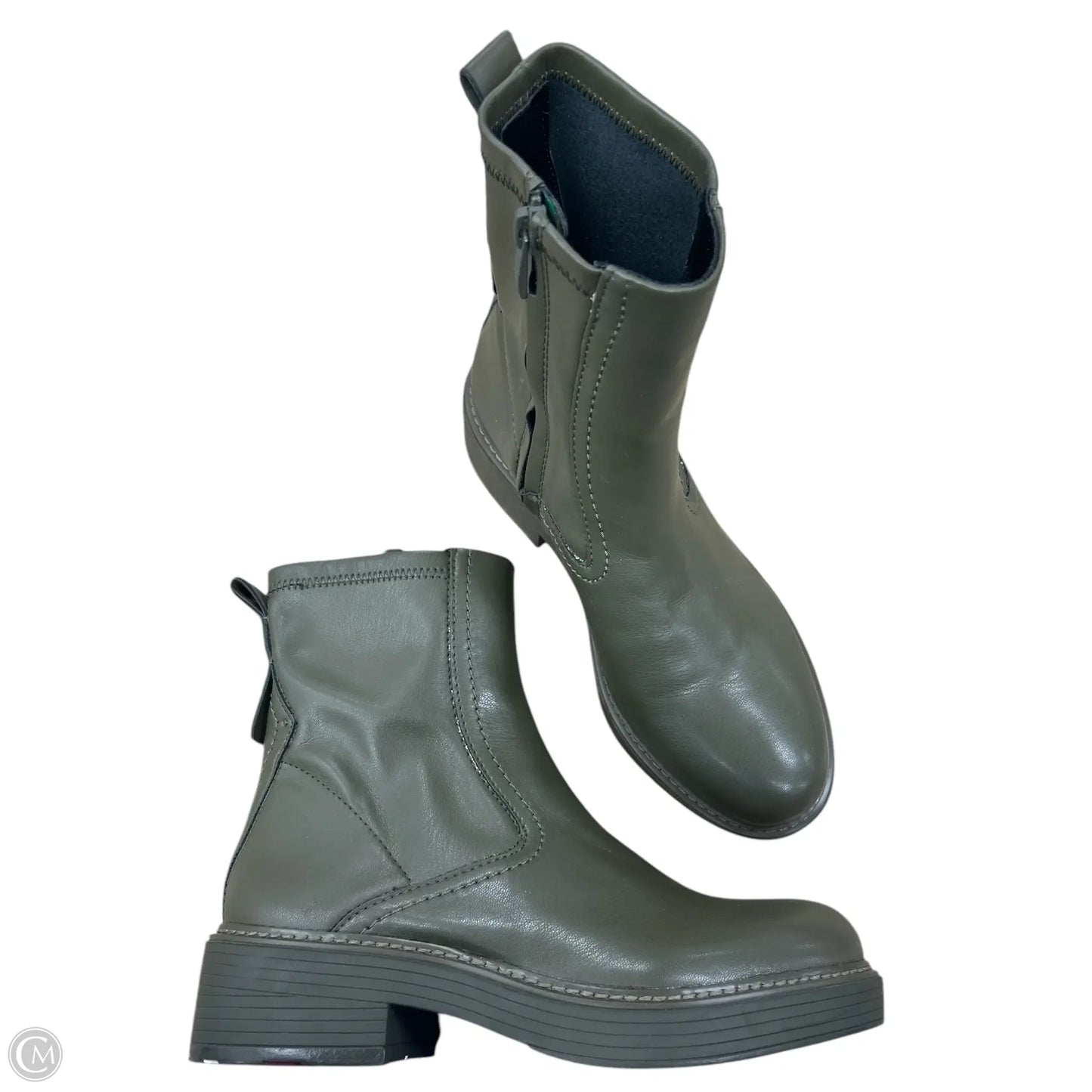 Boots Ankle Flats By Franco Sarto In Green, Size: 7