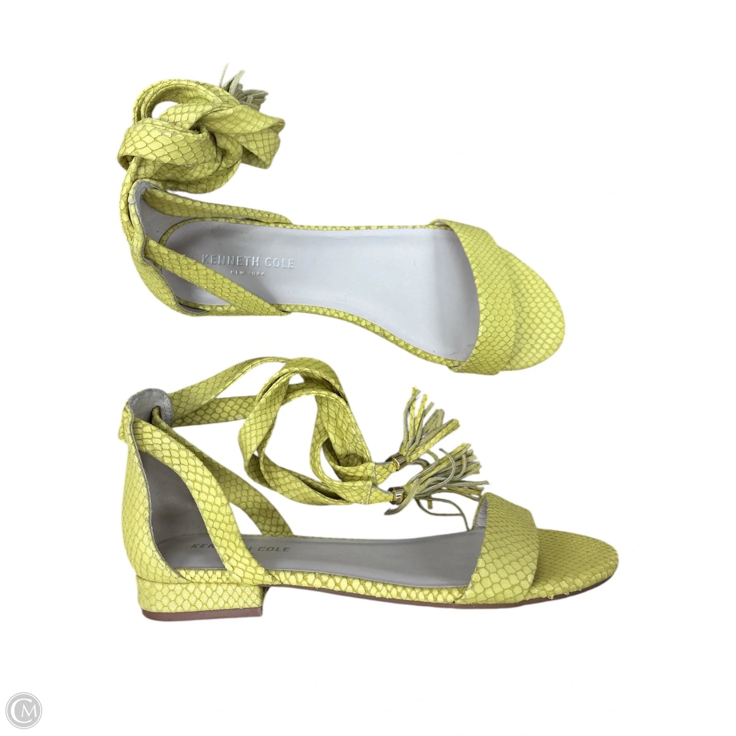 Sandals Flats By Kenneth Cole In Yellow, Size: 8