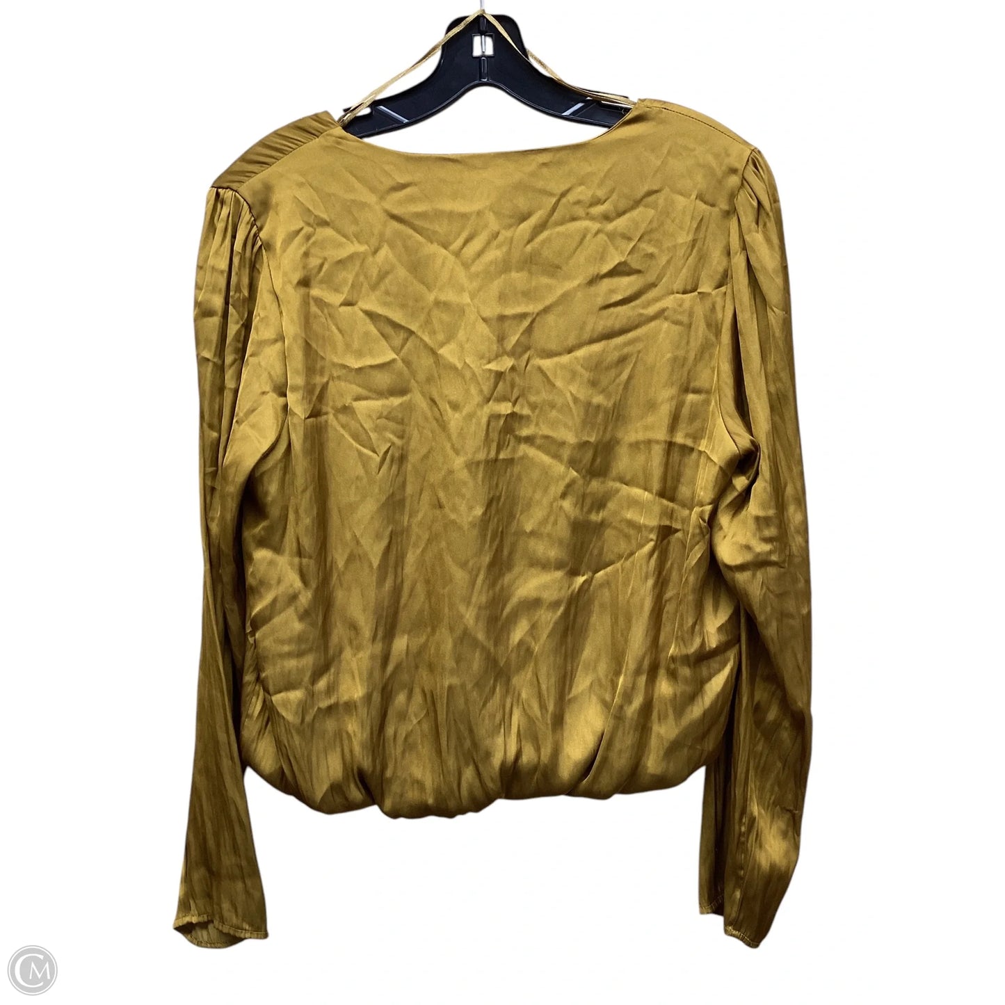 Top Long Sleeve By Clothes Mentor In Gold, Size: L