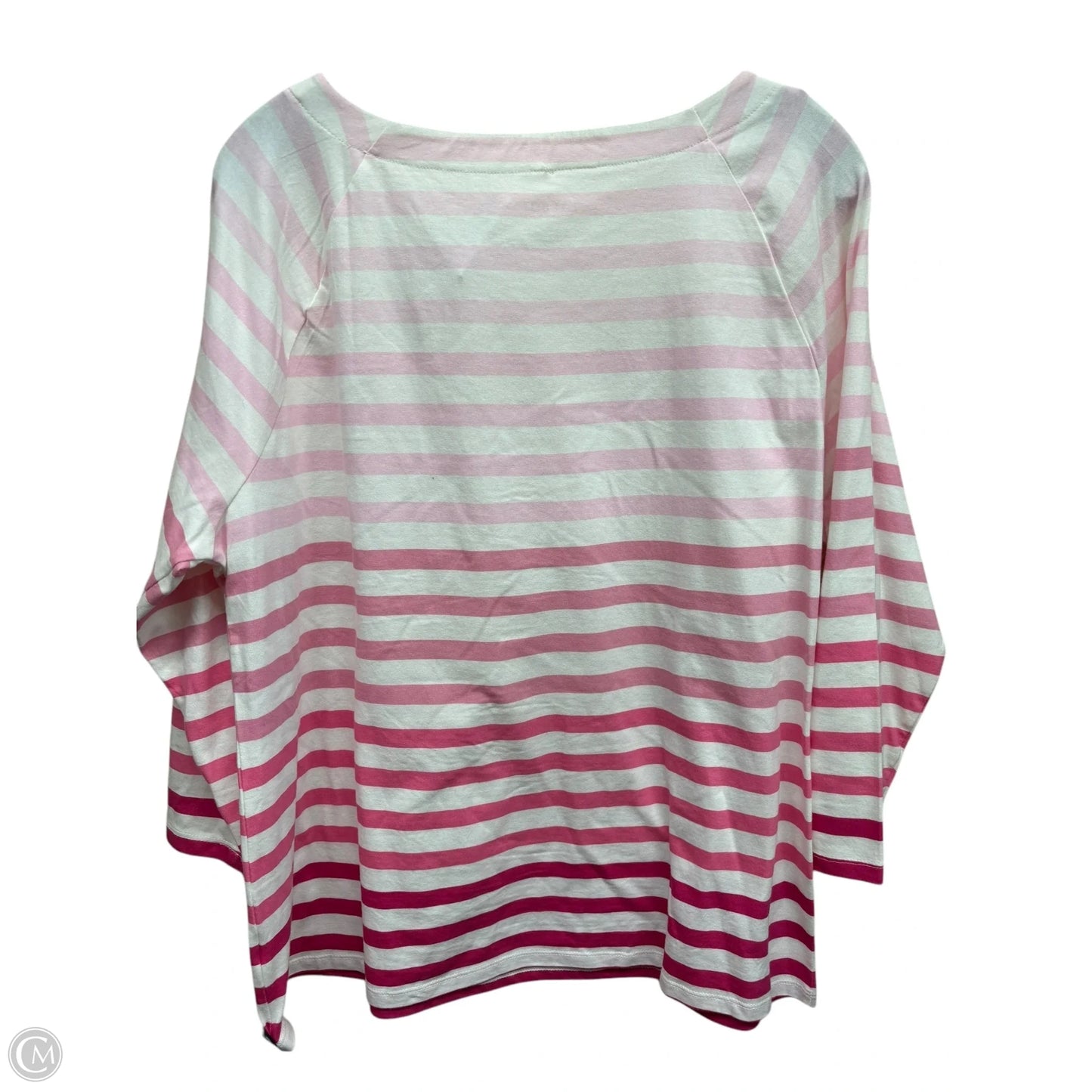 Top Long Sleeve By Talbots In Striped Pattern, Size: Xl