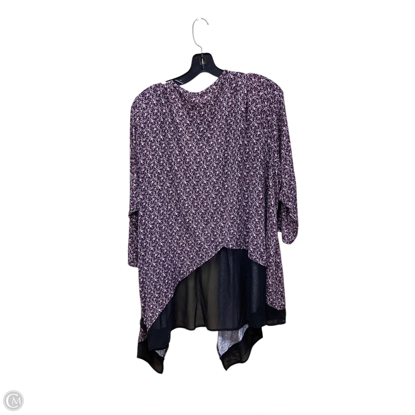 Top Short Sleeve By Lane Bryant In Floral Print, Size: 2x