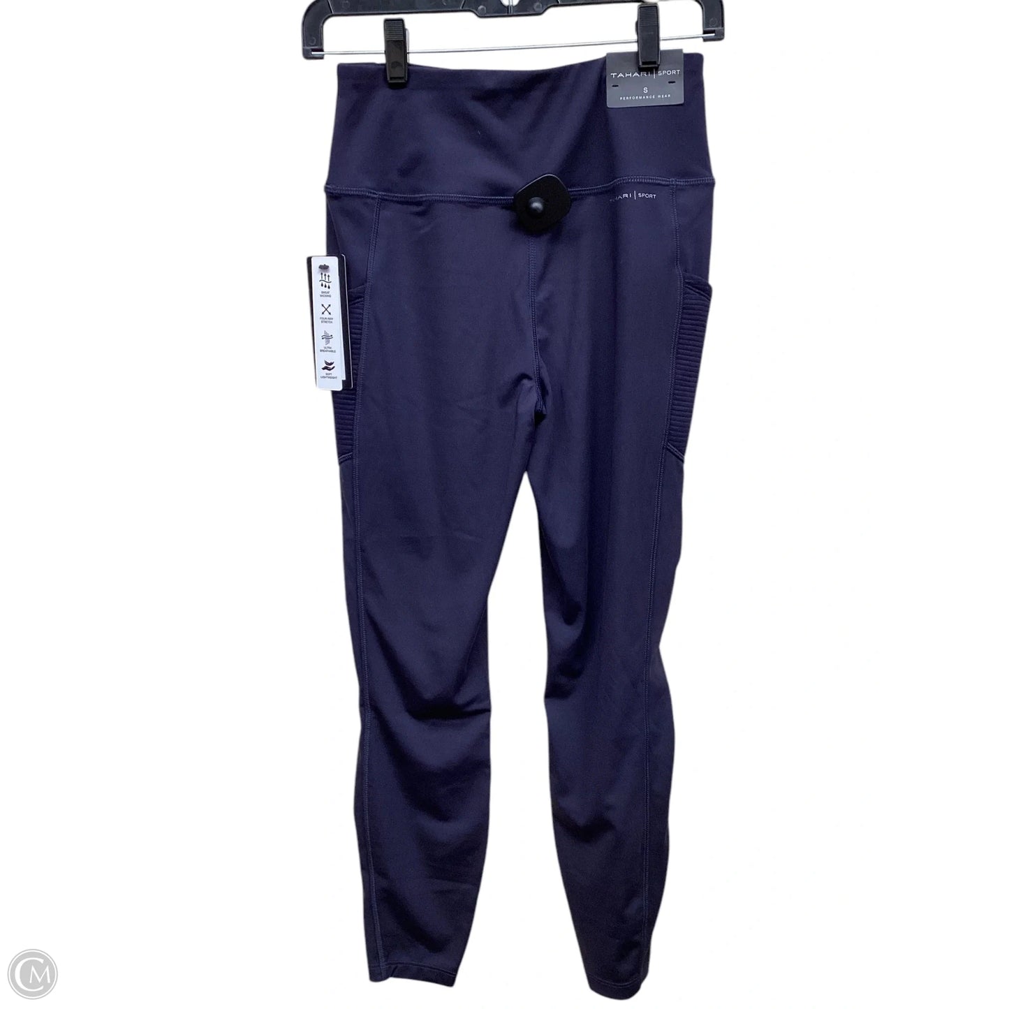 Athletic Leggings By Tahari By Arthur Levine In Purple, Size: S