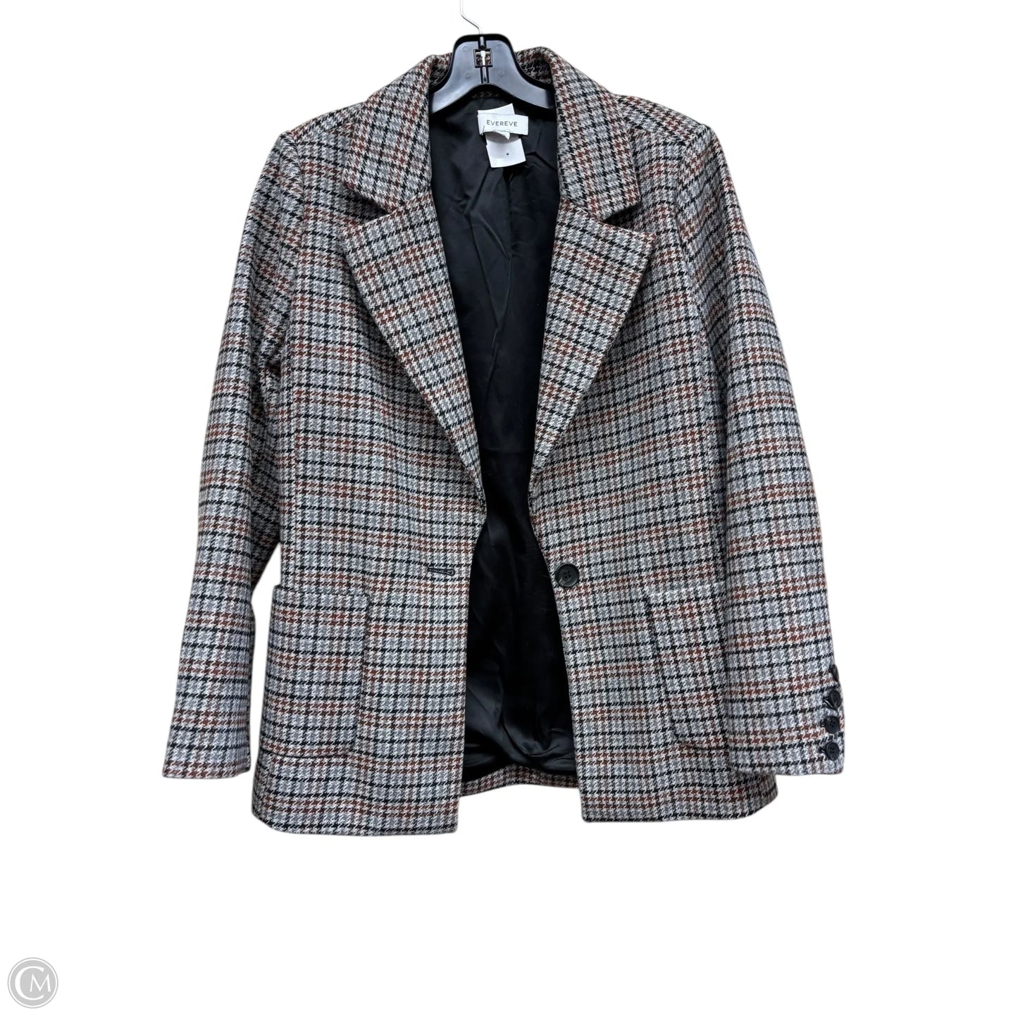 Blazer By Evereve In Plaid Pattern, Size: S