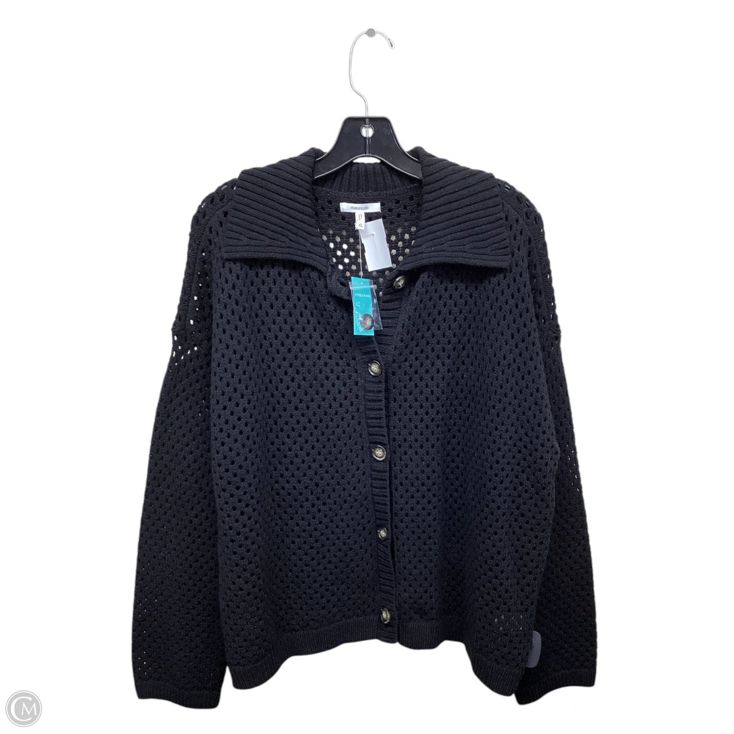 Sweater Cardigan By Maurices In Black, Size: Xl