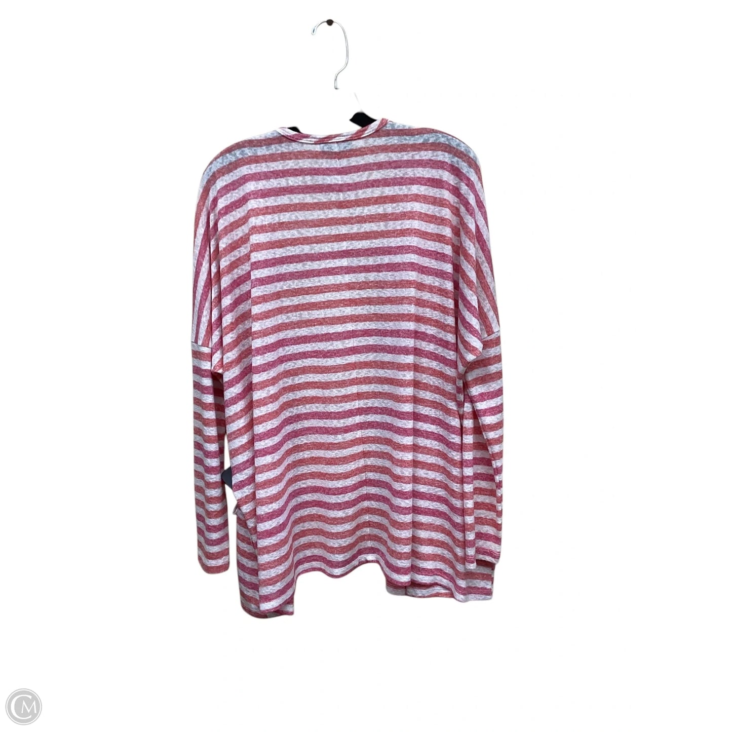 Sweater Cardigan By Bobeau In Pink, Size: L