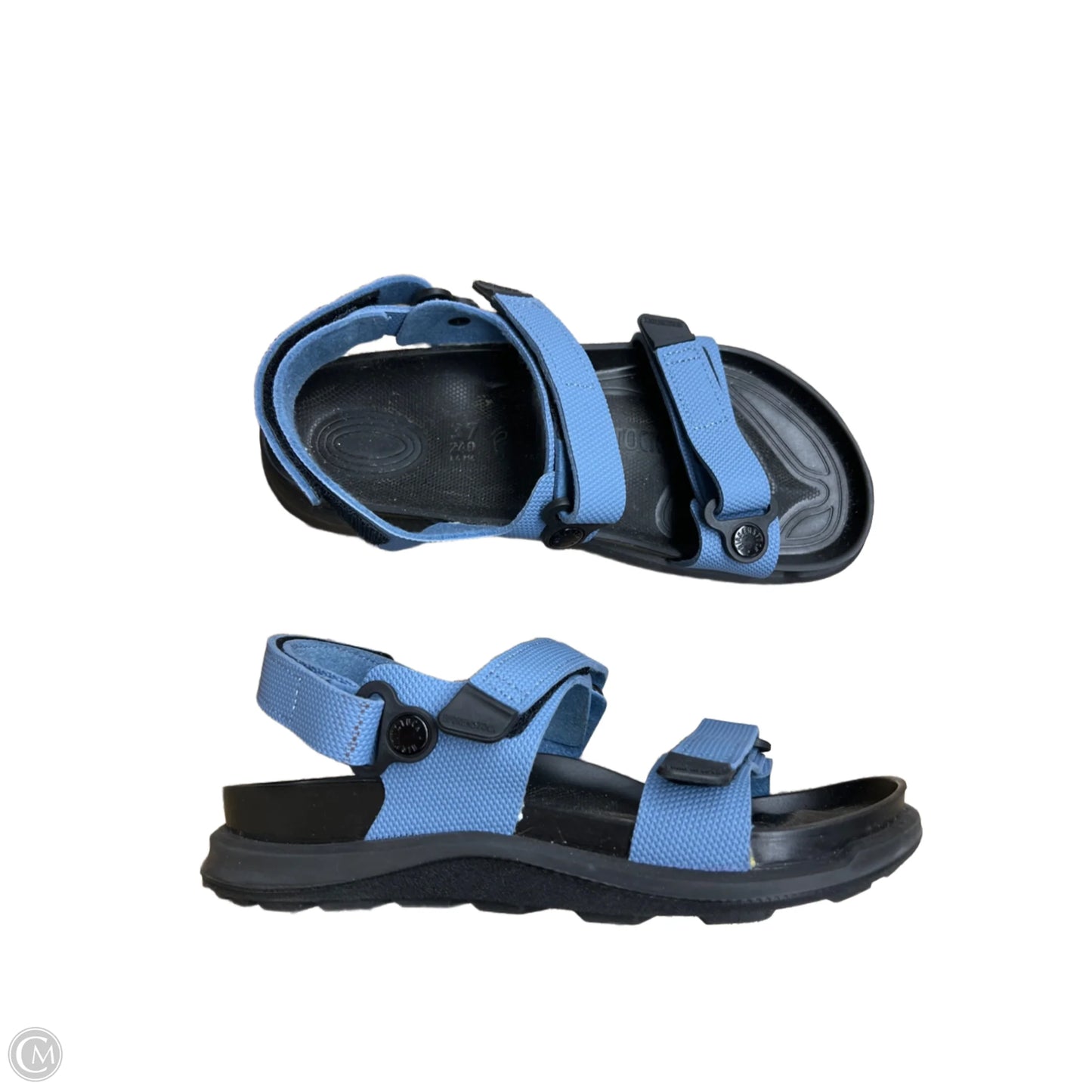 Sandals Flats By Birkenstock In Blue, Size: 6