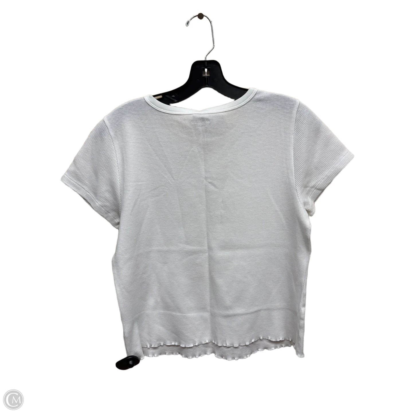 Top Short Sleeve By Old Navy In White, Size: L
