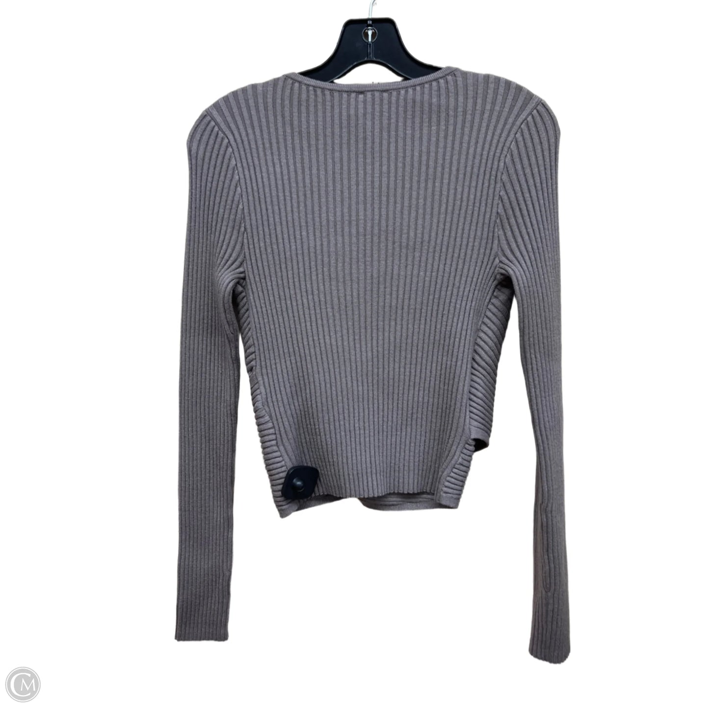 Top Long Sleeve By Abercrombie And Fitch In Brown, Size: M