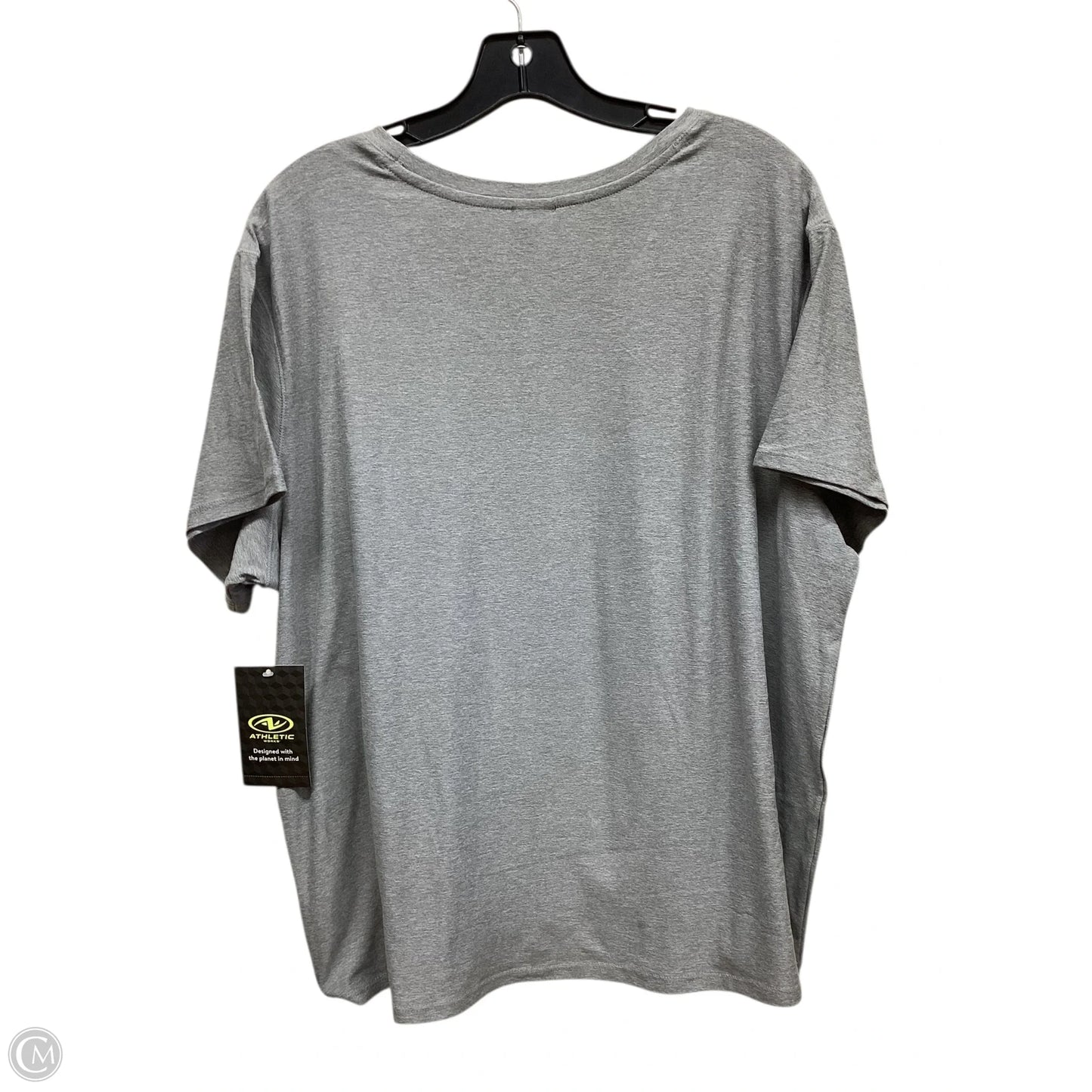 Athletic Top Short Sleeve By Athletic Works In Grey, Size: Xl