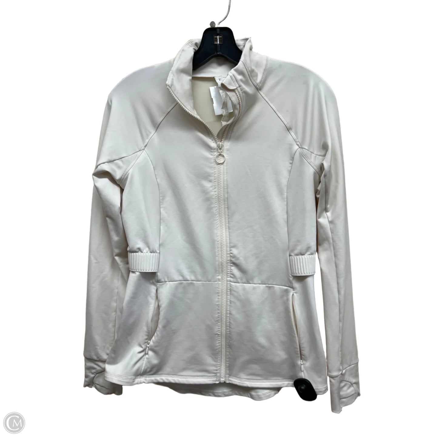 Athletic Jacket By Zella In White, Size: M