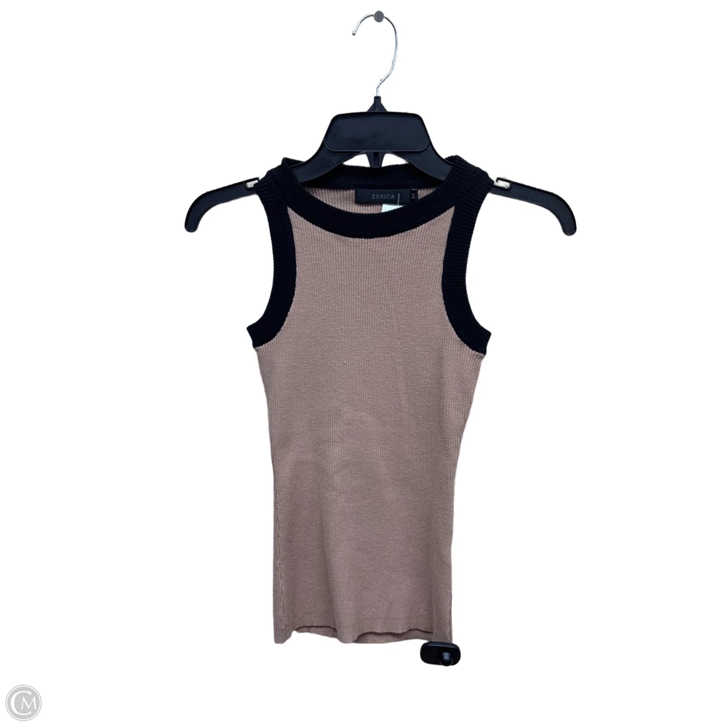 Top Sleeveless By Clothes Mentor In Tan, Size: M