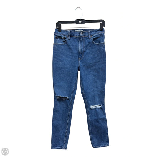 Jeans Skinny By Abercrombie And Fitch In Blue Denim, Size: 6