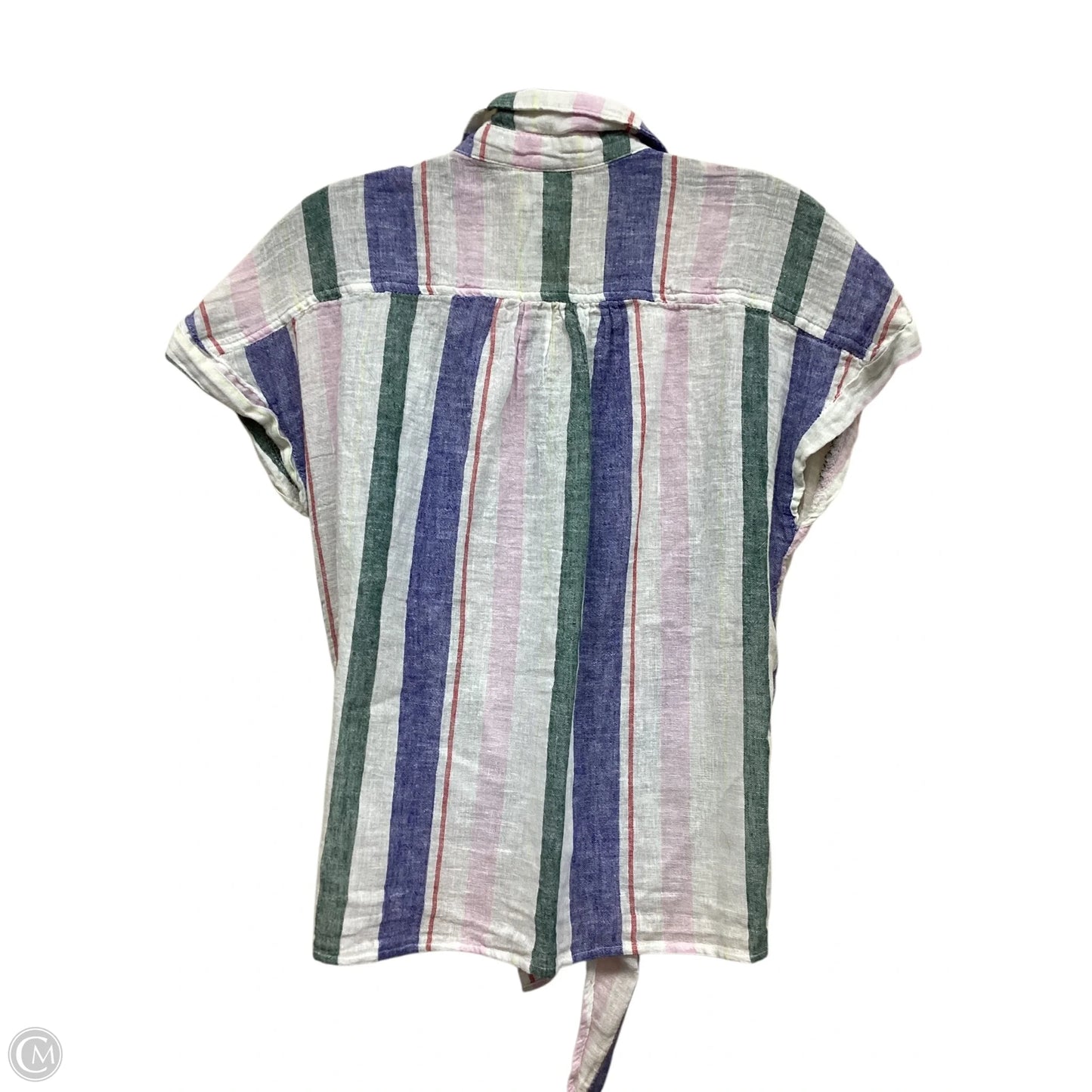 Top Short Sleeve By Old Navy In Striped Pattern, Size: M