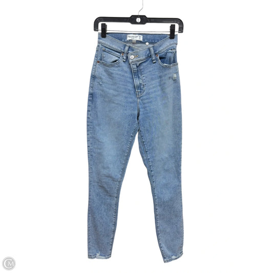 Jeans Skinny By Abercrombie And Fitch In Blue Denim, Size: 2