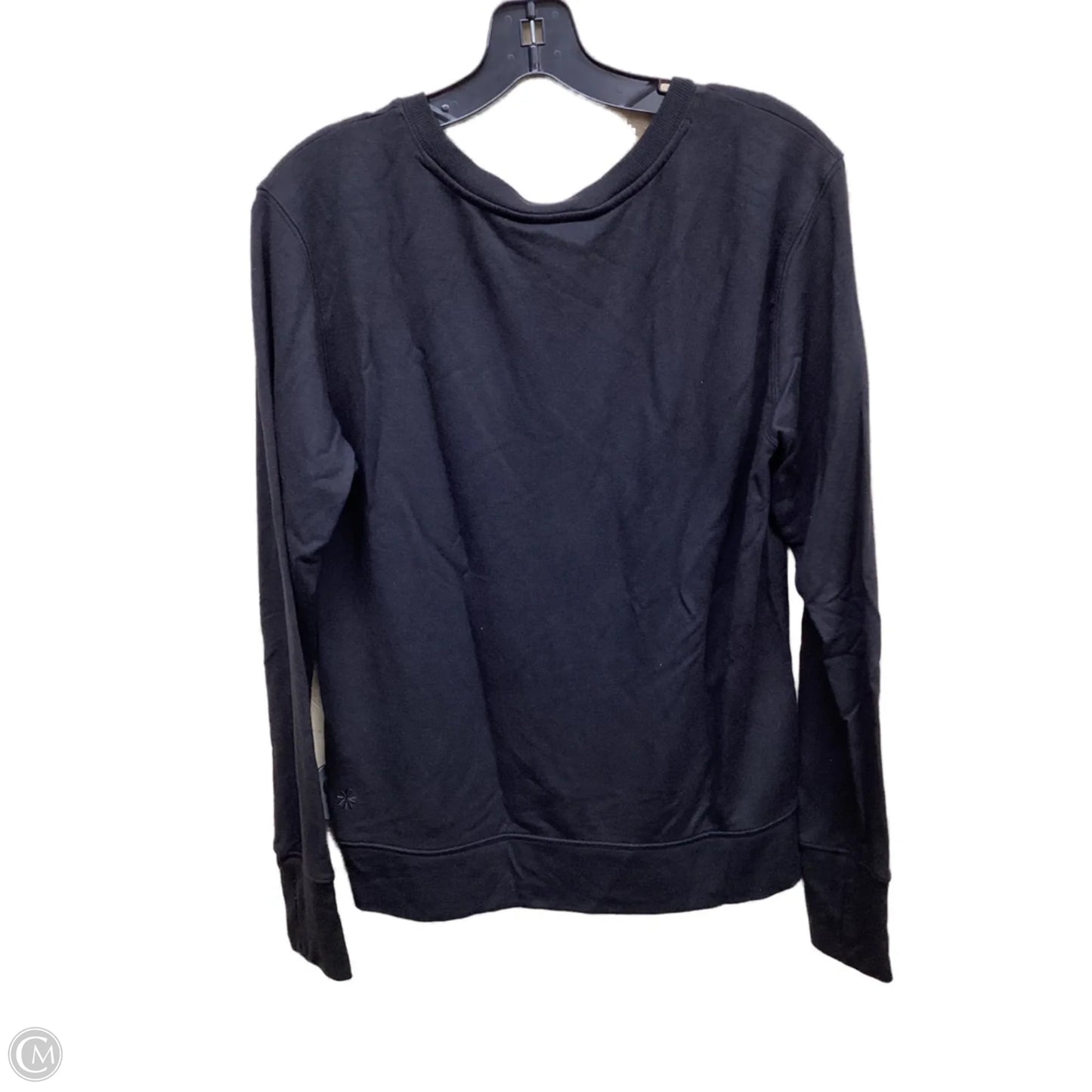 Athletic Top Long Sleeve Crewneck By Athleta In Black, Size: S