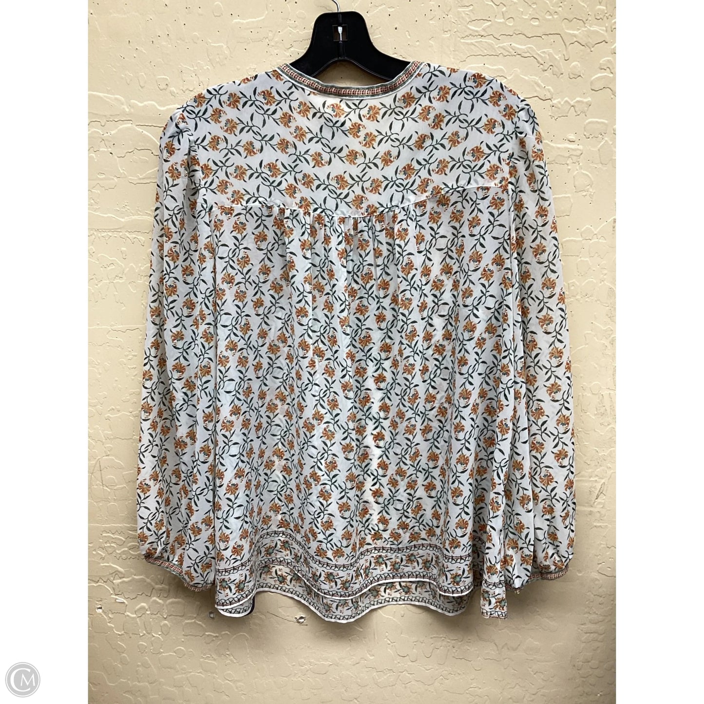 Top Long Sleeve By Max Studio In Floral Print, Size: L